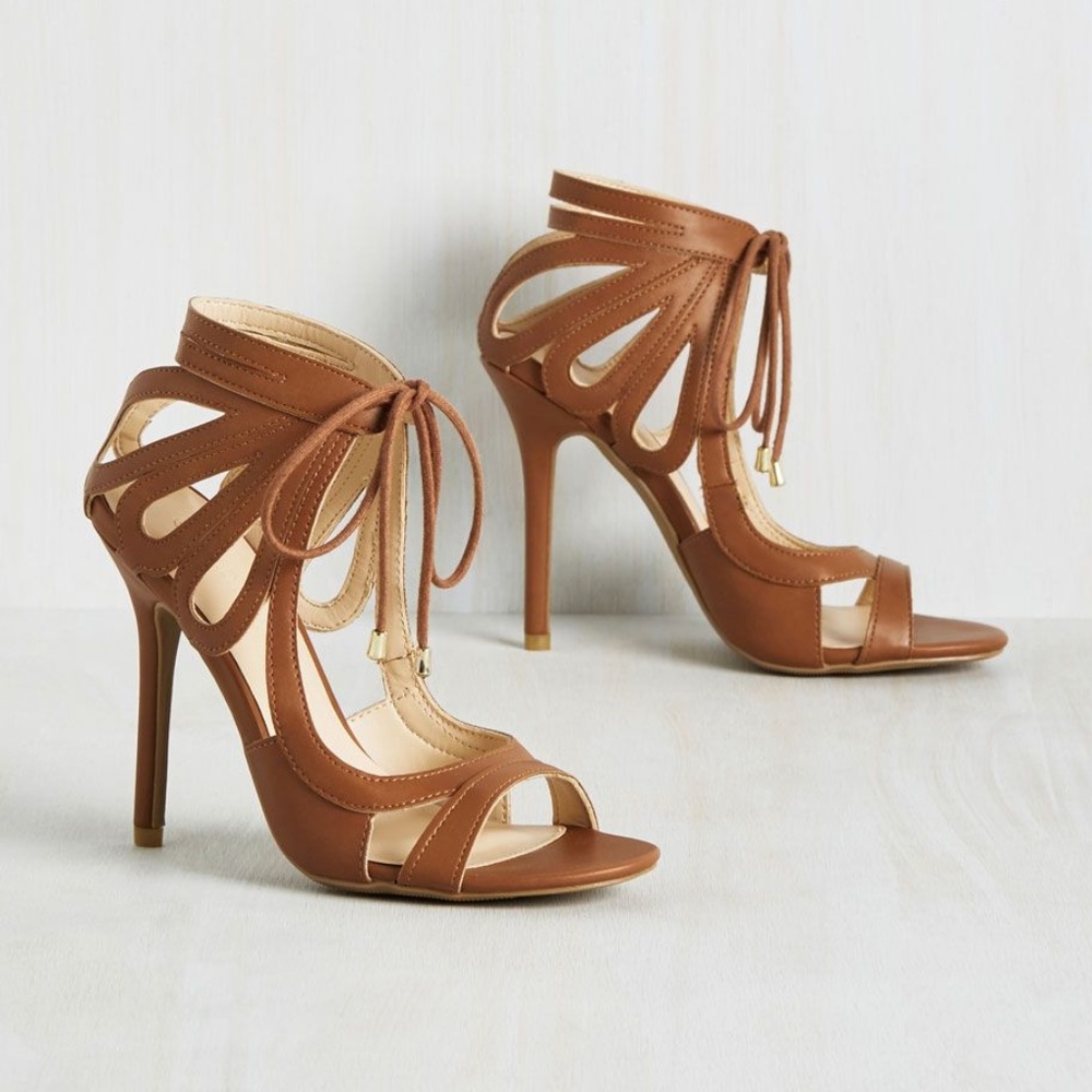Modcloth "My Loops are Sealed Heel" in Whiskey